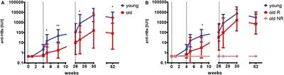 Impaired Immune Response to Primary but Not to Booster Vaccination Against Hepatitis B in Older Adults